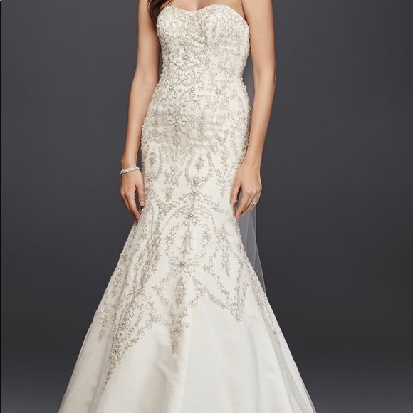 Oleg Cassini Dresses & Skirts - Oleg Cassini Cream Bridal Gown size 12P